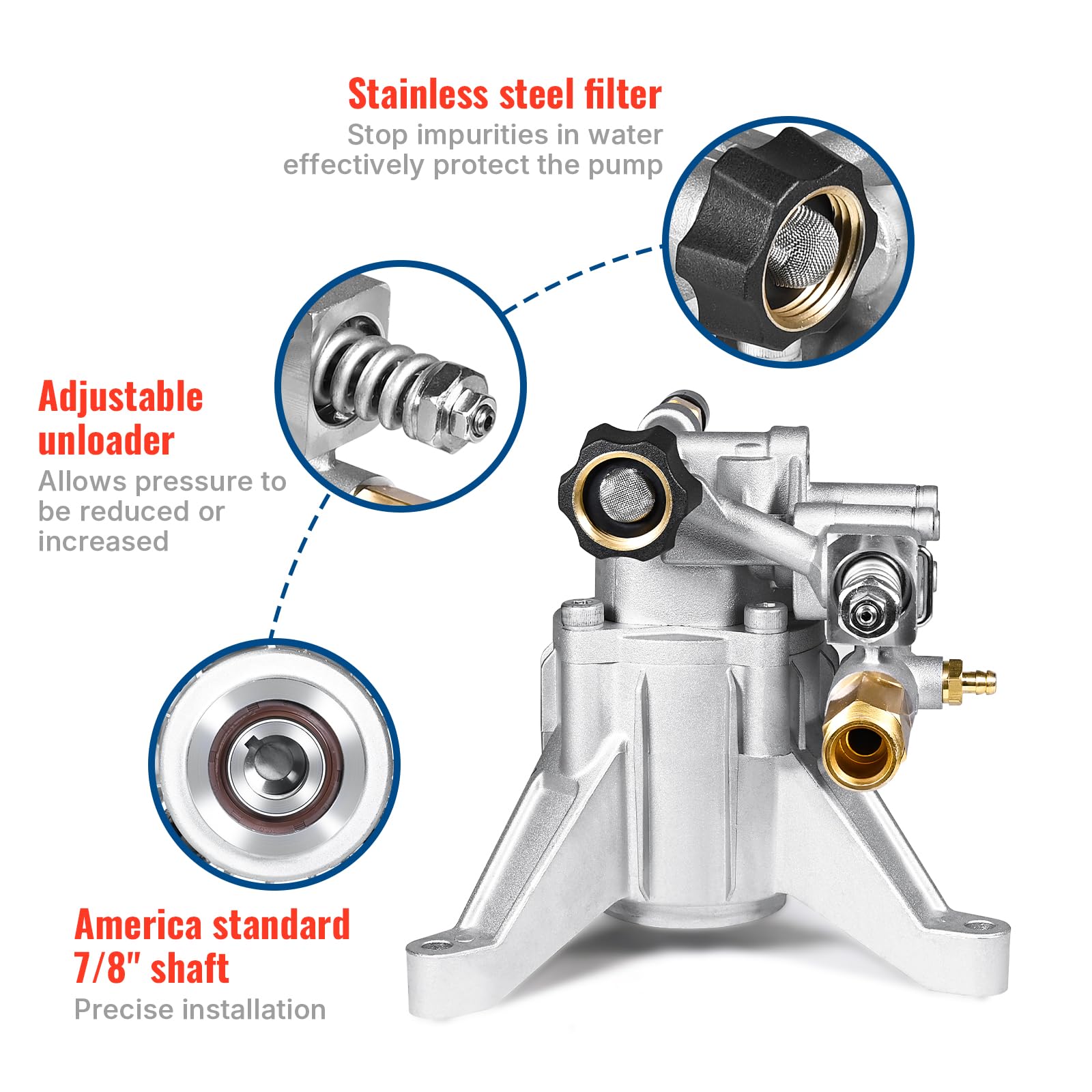YAMATIC maintenance-free crankcase design for easier upkeep.