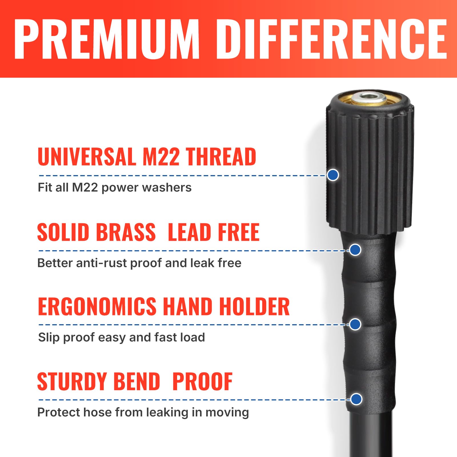 YAMATIC OEM-upgrade hose offers lightweight handling and durable performance.