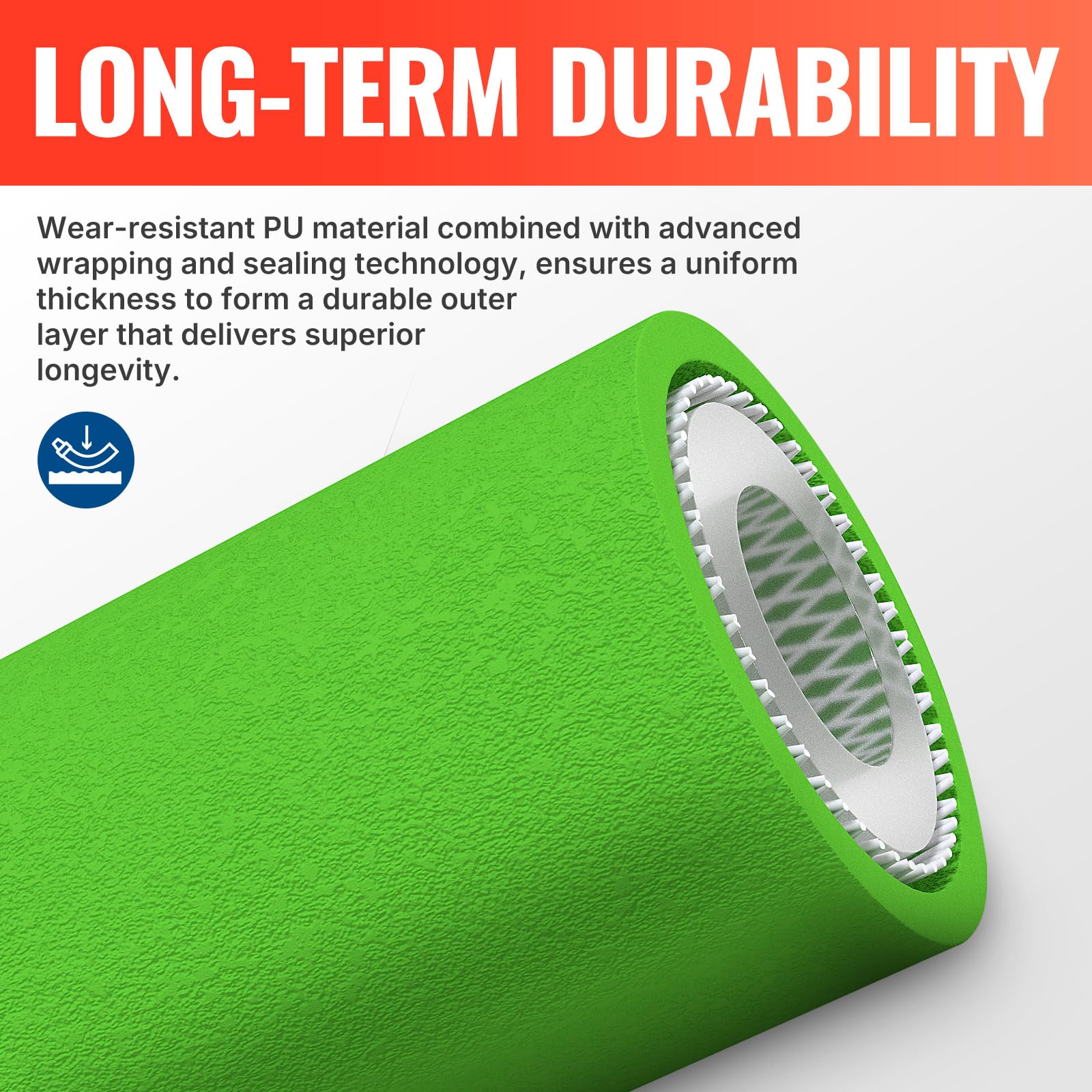YAMATIC PU wear-resistant outer layer extends hose life.