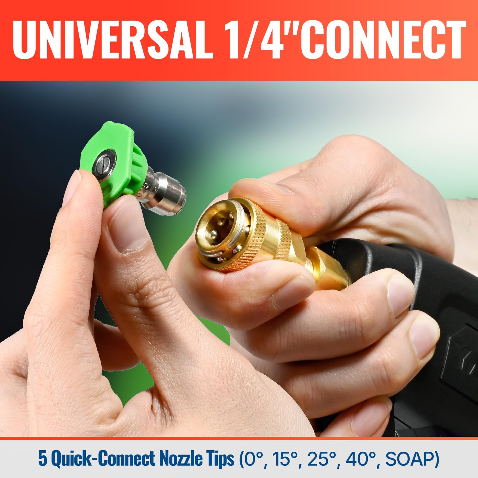 YAMATIC universal 1/4-inch quick connector for fast accessory swaps