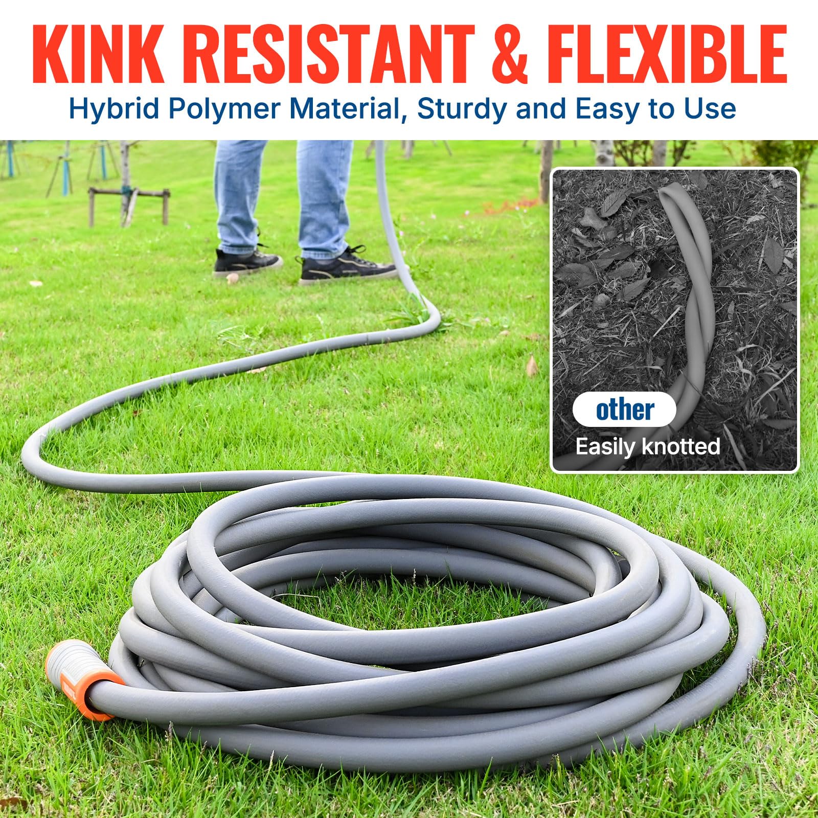 YAMATIC 360-degree swivel fittings improve kink resistance and quick faucet attachment.