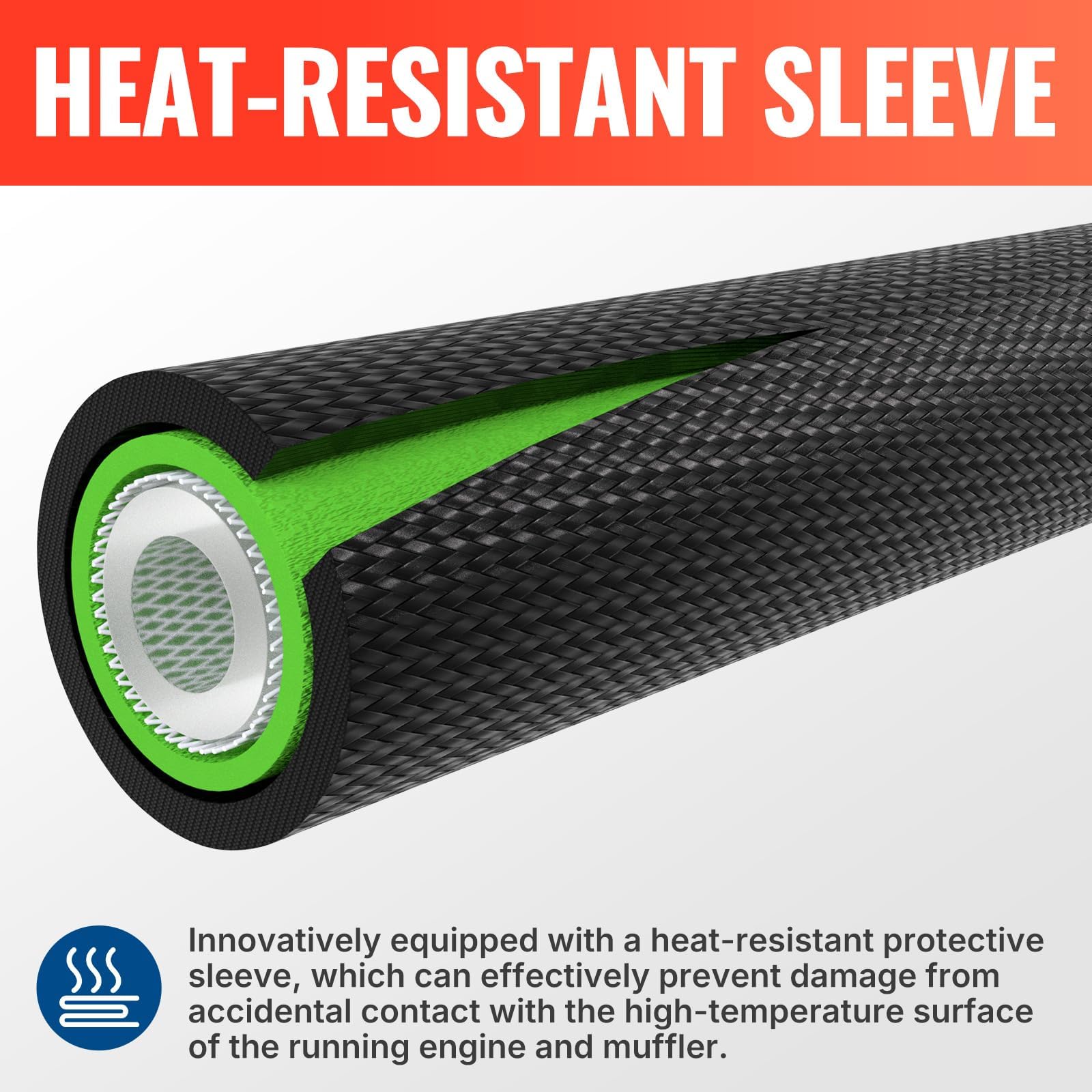 YAMATIC 3400 PSI hose delivers strong cleaning power.