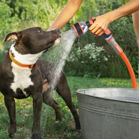 YAMATIC 100 ft reach supports watering across yards, decks, and planters.