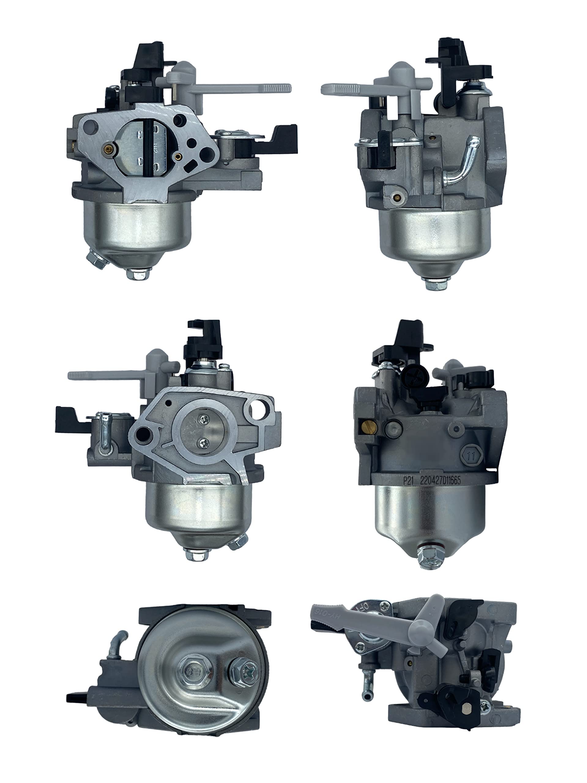 YAMAKATO carburetor kit includes mounting gaskets and fuel hose for replacement.