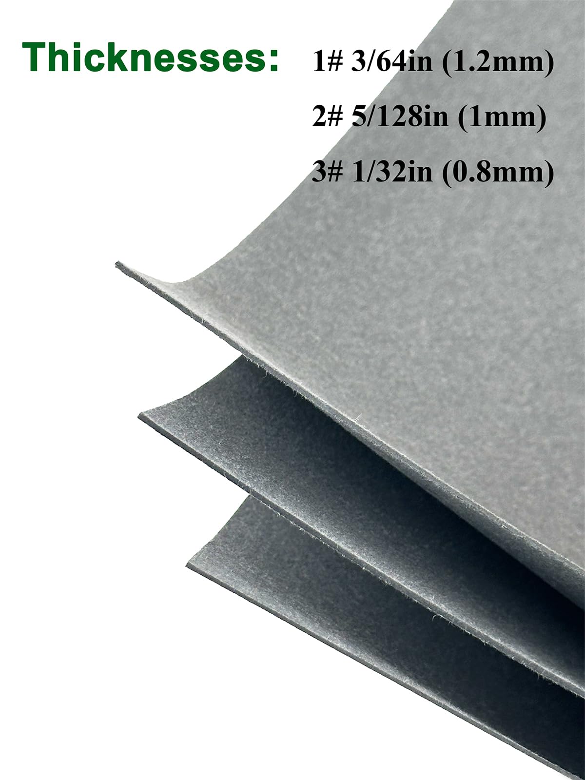 YAMAKATO gasket paper sheets stacked demonstrating 1.0mm thickness for versatile DIY sealing.
