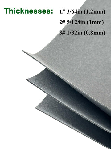 YAMAKATO gasket paper sheets stacked demonstrating 1.0mm thickness for versatile DIY sealing.