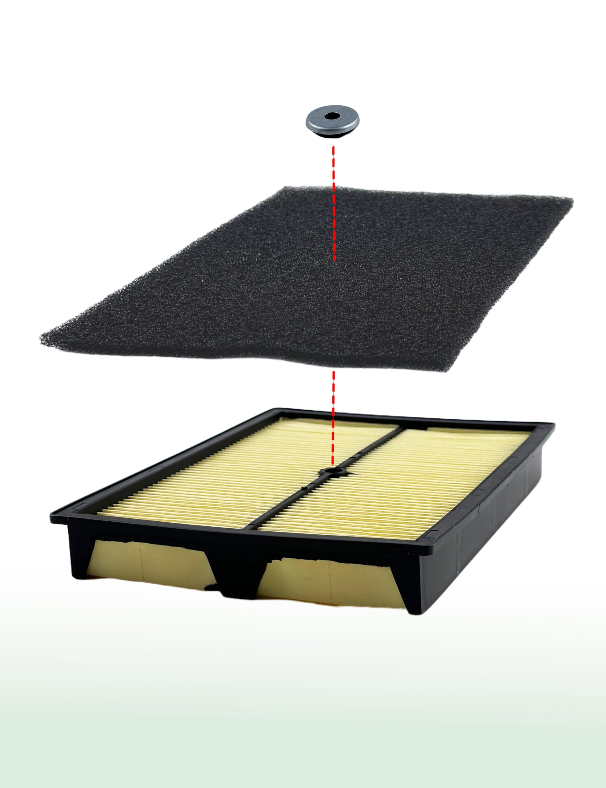 YAMAKATO paper filter element close-up filters fine particles.