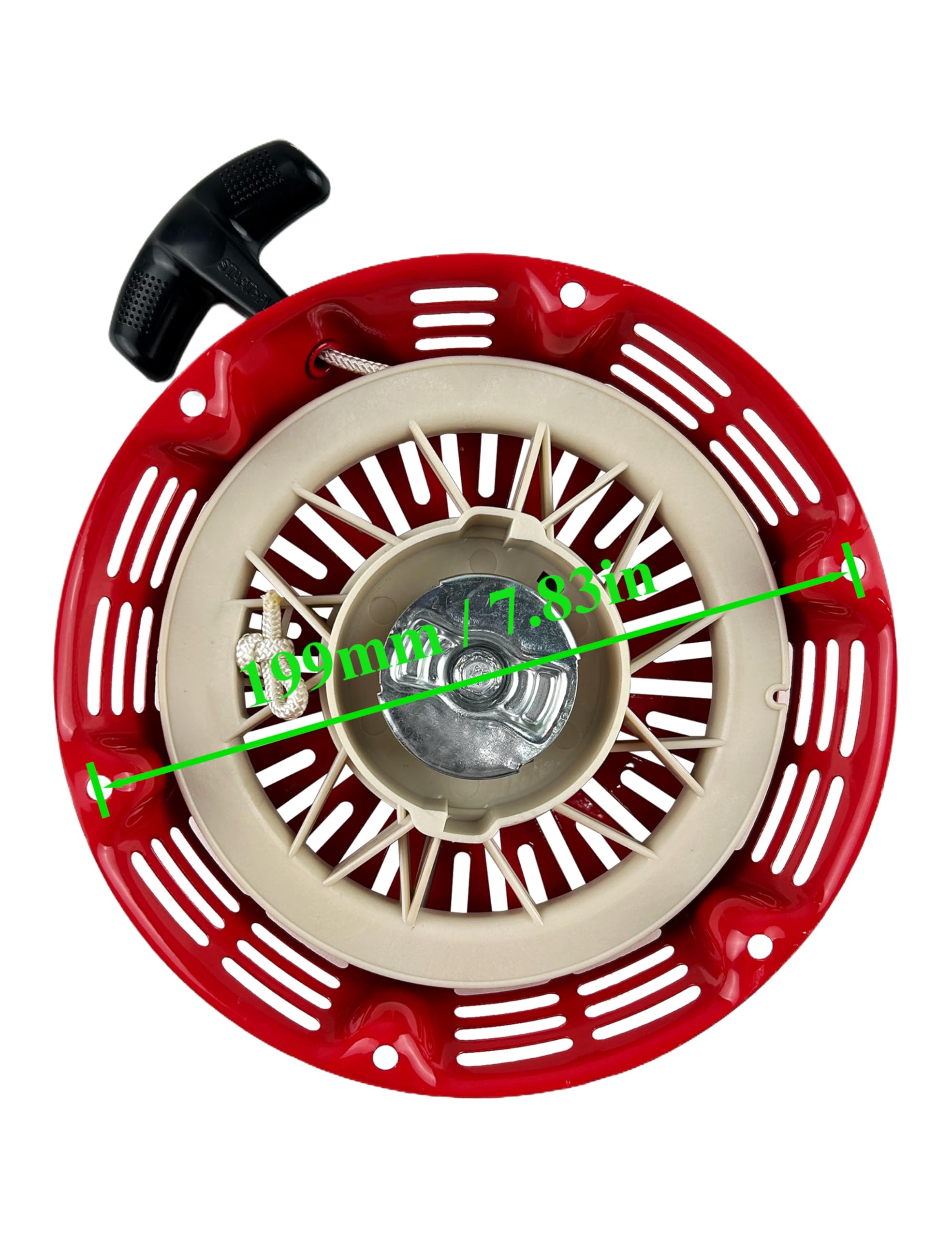 YAMAKATO recoil starter for Honda GX390 side view supports field portability