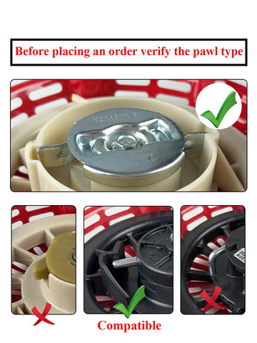 YAMAKATO recoil starter for Honda GX620 rear view for easy maintenance access
