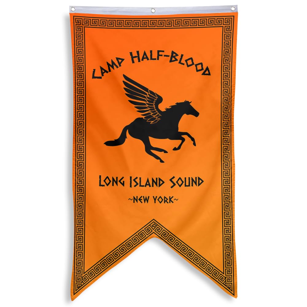 Yanbooch Half Blood Long Island Sound banner flag displayed as bold wall art for a man cave