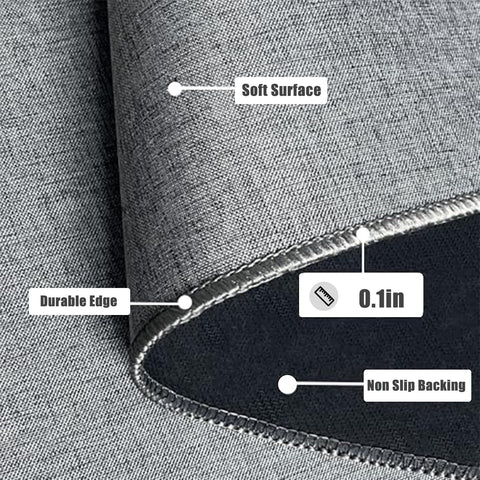 Yancorp non-slip rubber backing keeps the rug in place on wet floors.