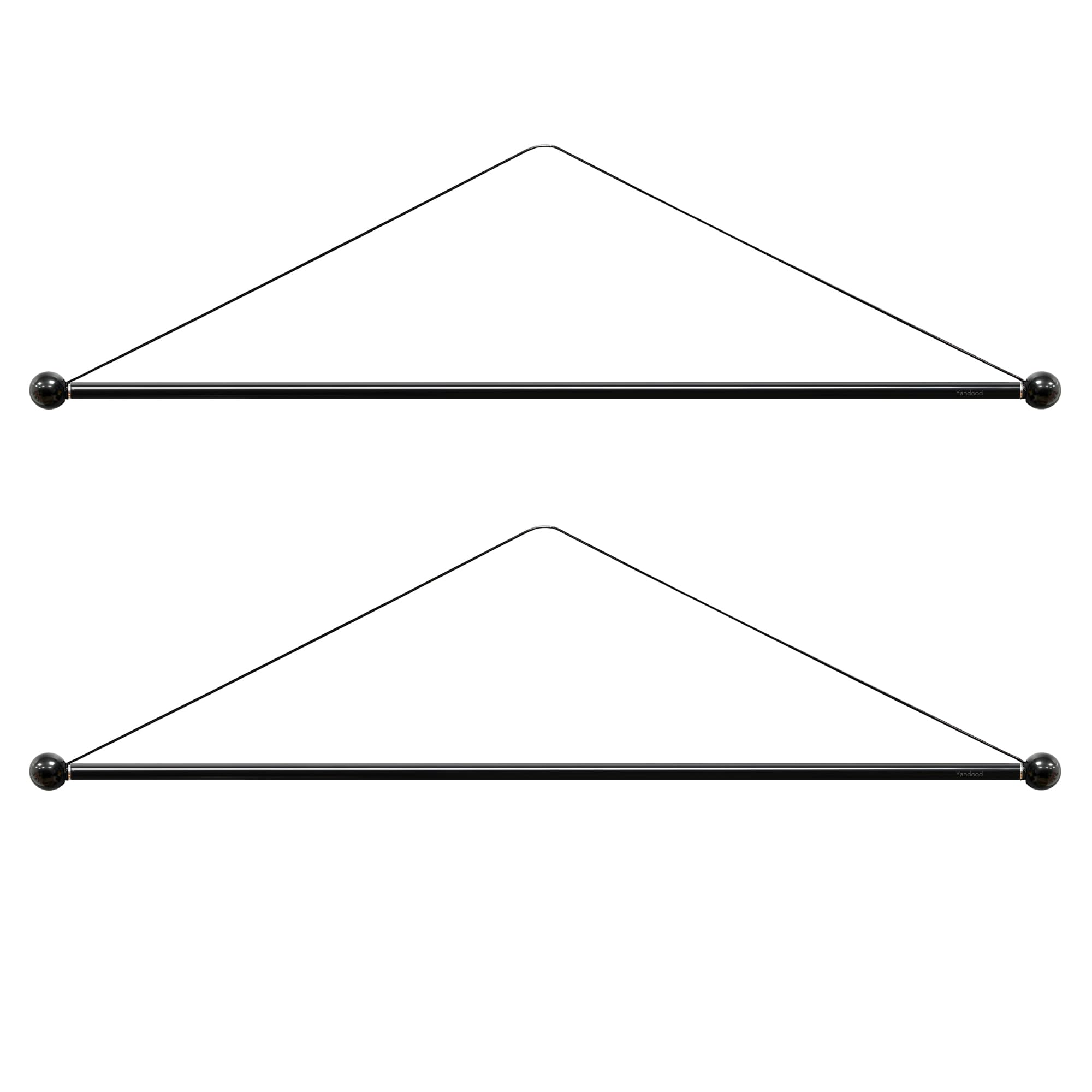 Yandood banner hanger 16-inch rod two-pack for versatile wall display.