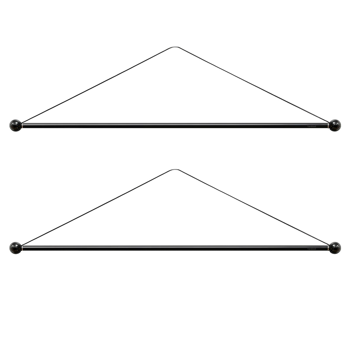 Yandood banner hanger 16-inch rod two-pack for versatile wall display.