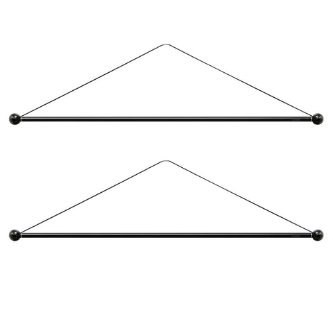 Yandood banner hanger 16-inch rod two-pack for versatile wall display.
