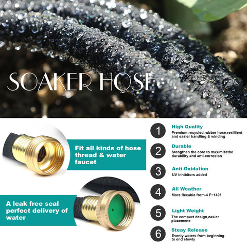 Soft elastic heavy-duty hose ready for garden use