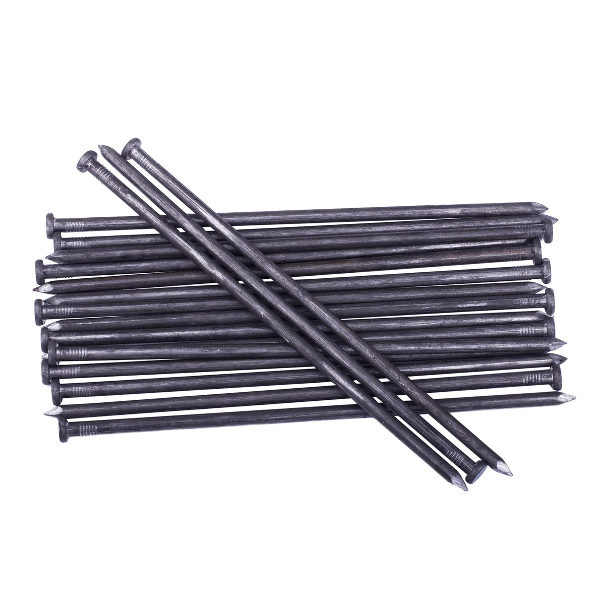 YANEYRIE 10-inch metal landscape edging spike pack ready for installation