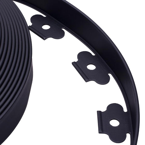 YANEYRIE flexible PE edging for shaping garden curves.