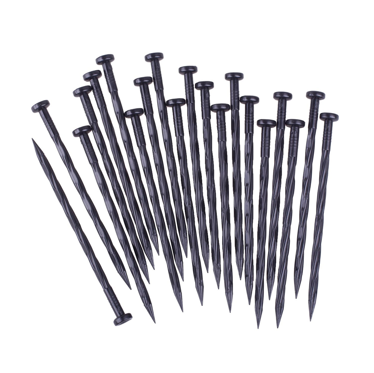 YANEYRIE landscape spikes 8-inch spiral for quick soil anchoring in yards