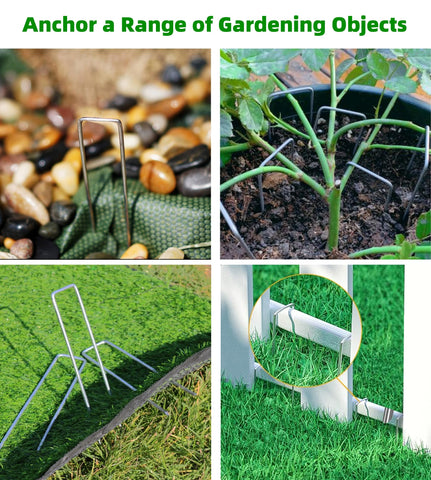 YANEYRIE 6-inch stakes suitable for landscape fabrics and plastics