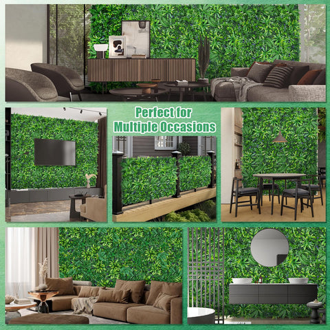 Yangrass indoor wall decor panel transforms walls with greenery
