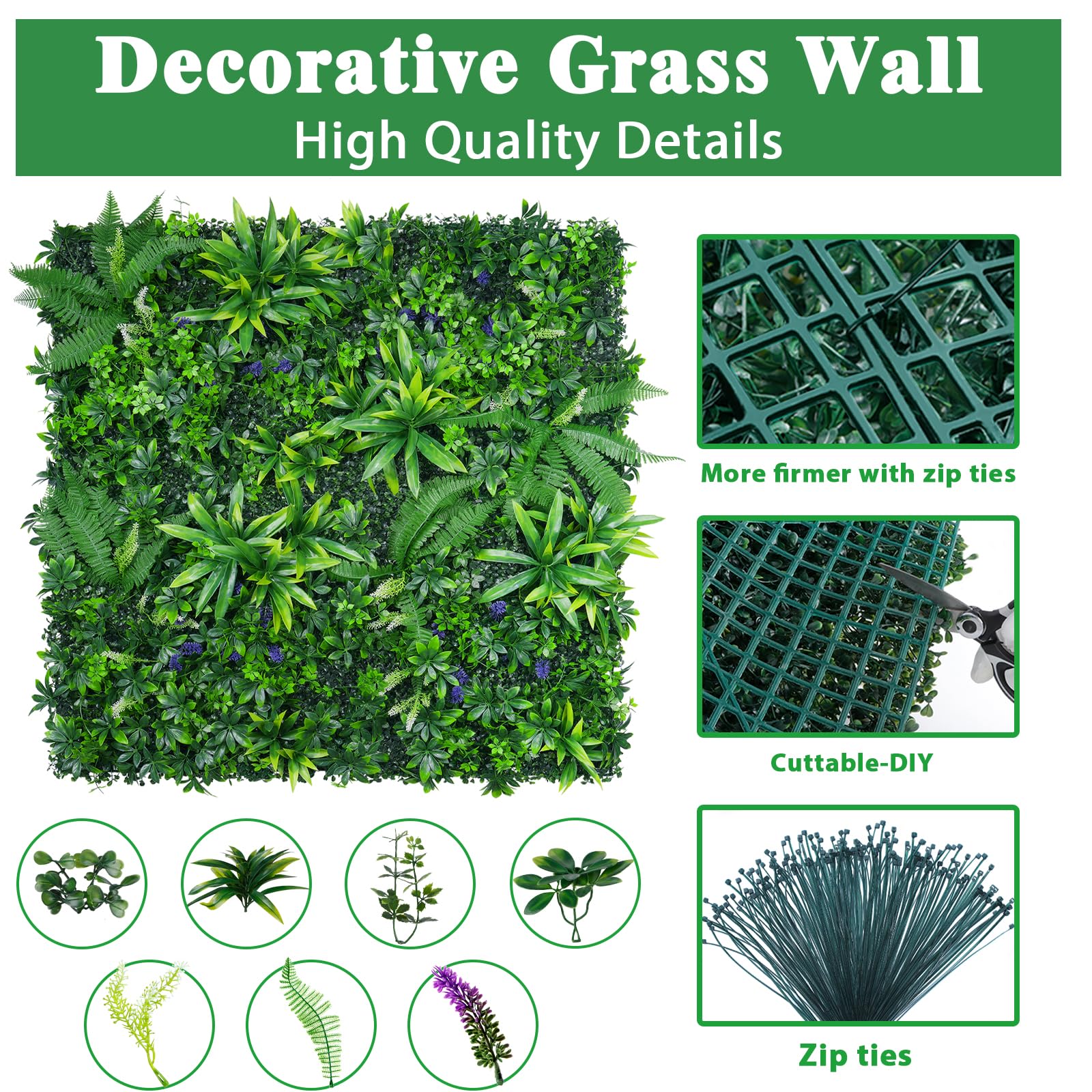 Yangrass outdoor panel on fence provides privacy with a natural backdrop