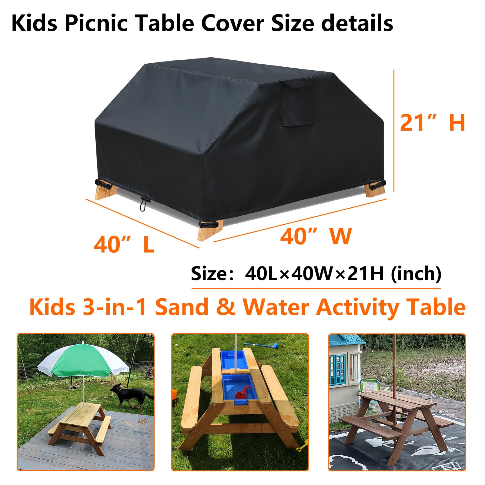 YANGSHILEI windproof cords and latches keep the cover secure.