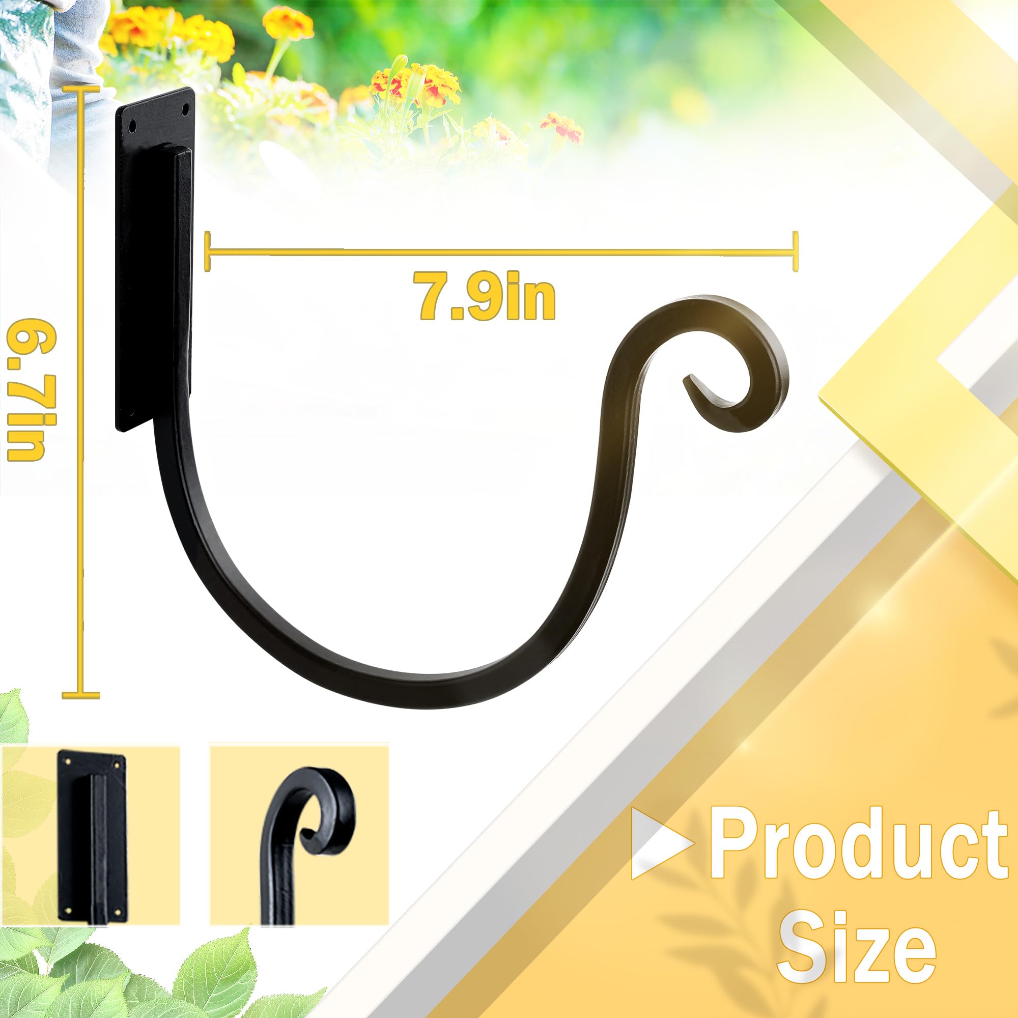 Yangshuo rust-resistant coating protects this holder from weather.
