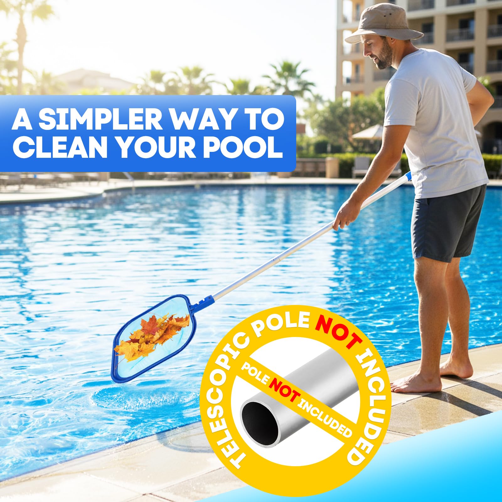YANLIFY works in above-ground and in-ground pools for versatile cleaning