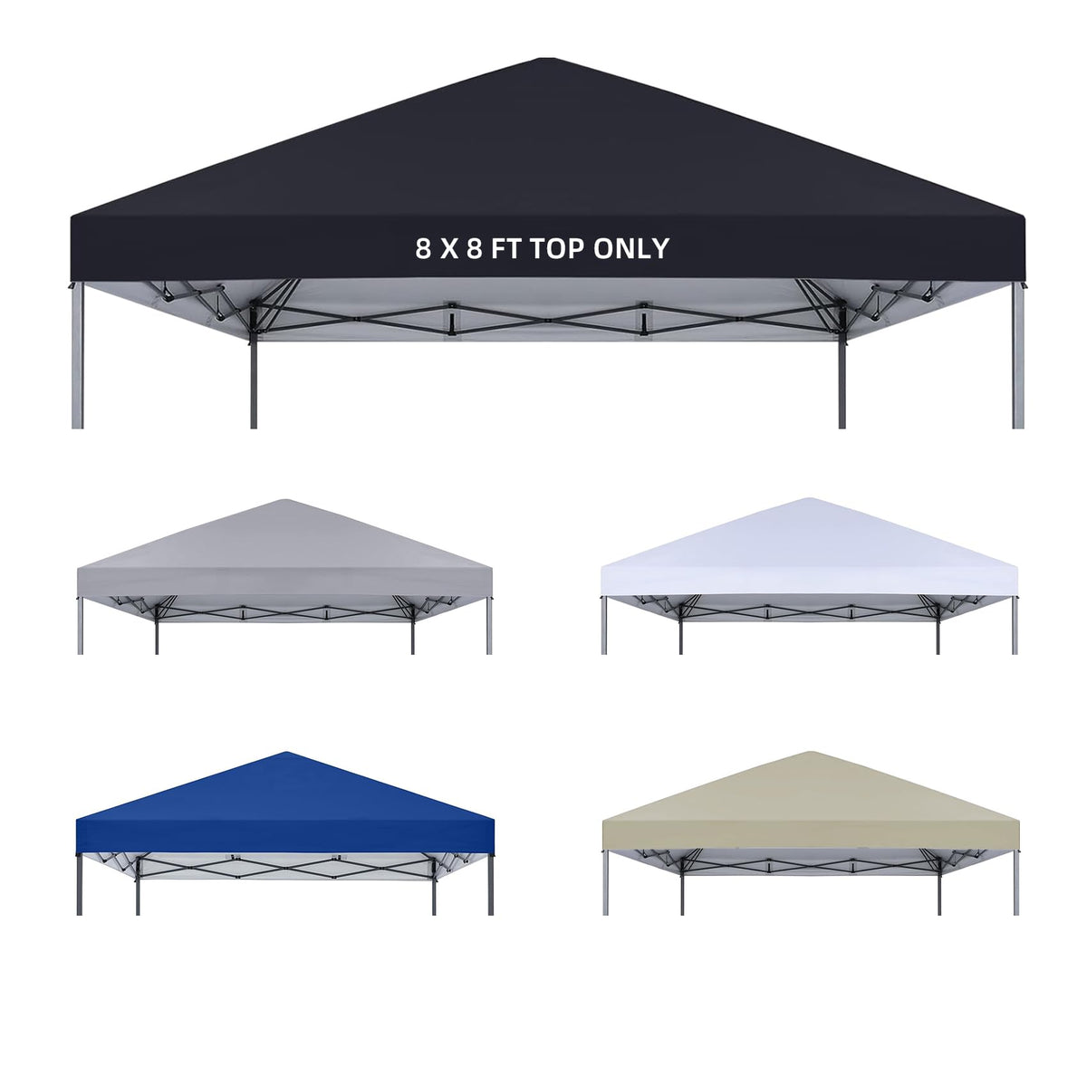 YANWEI 8x8 canopy top provides durable shade for outdoor events.