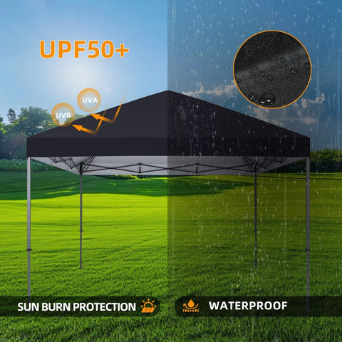 YANWEI canopy top with easy-to-use Velcro edges for fast setup.