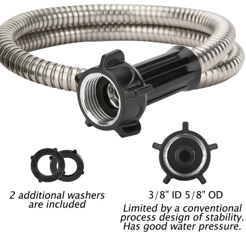 Yanwoo 3/8 inch inner diameter enables strong water flow