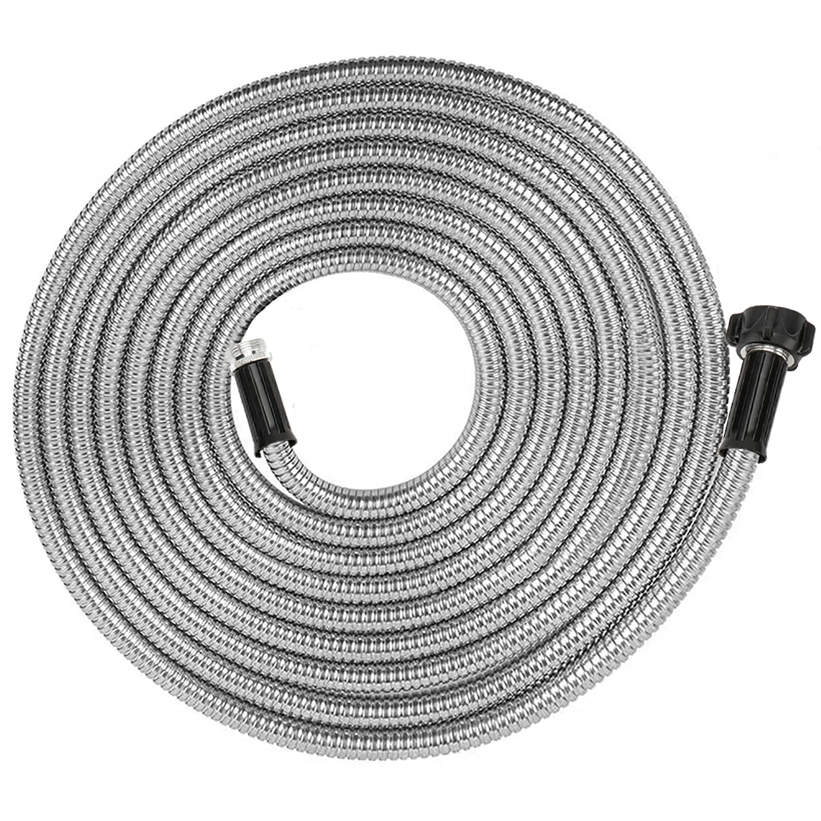 Yanwoo female-to-male connector on stainless hose for quick attachment