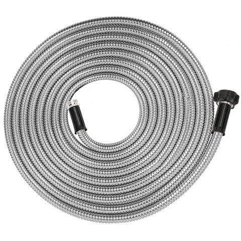 Yanwoo female-to-male connector on stainless hose for quick attachment