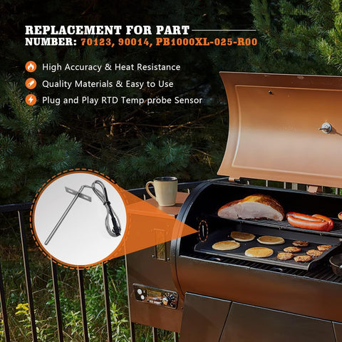 YAOAWE 17-inch stainless steel wires extend probe reach
