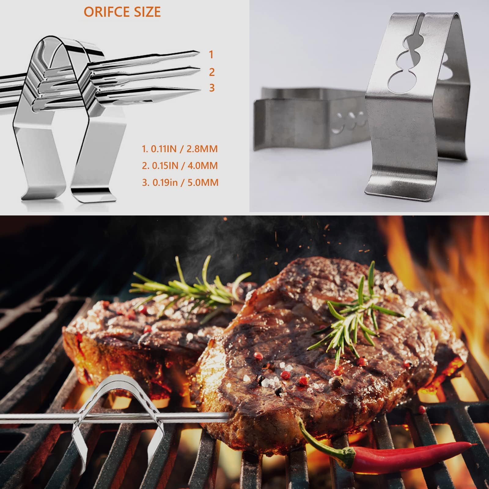 YAOAWE 2-pack temperature probes for consistent Recteq grilling results