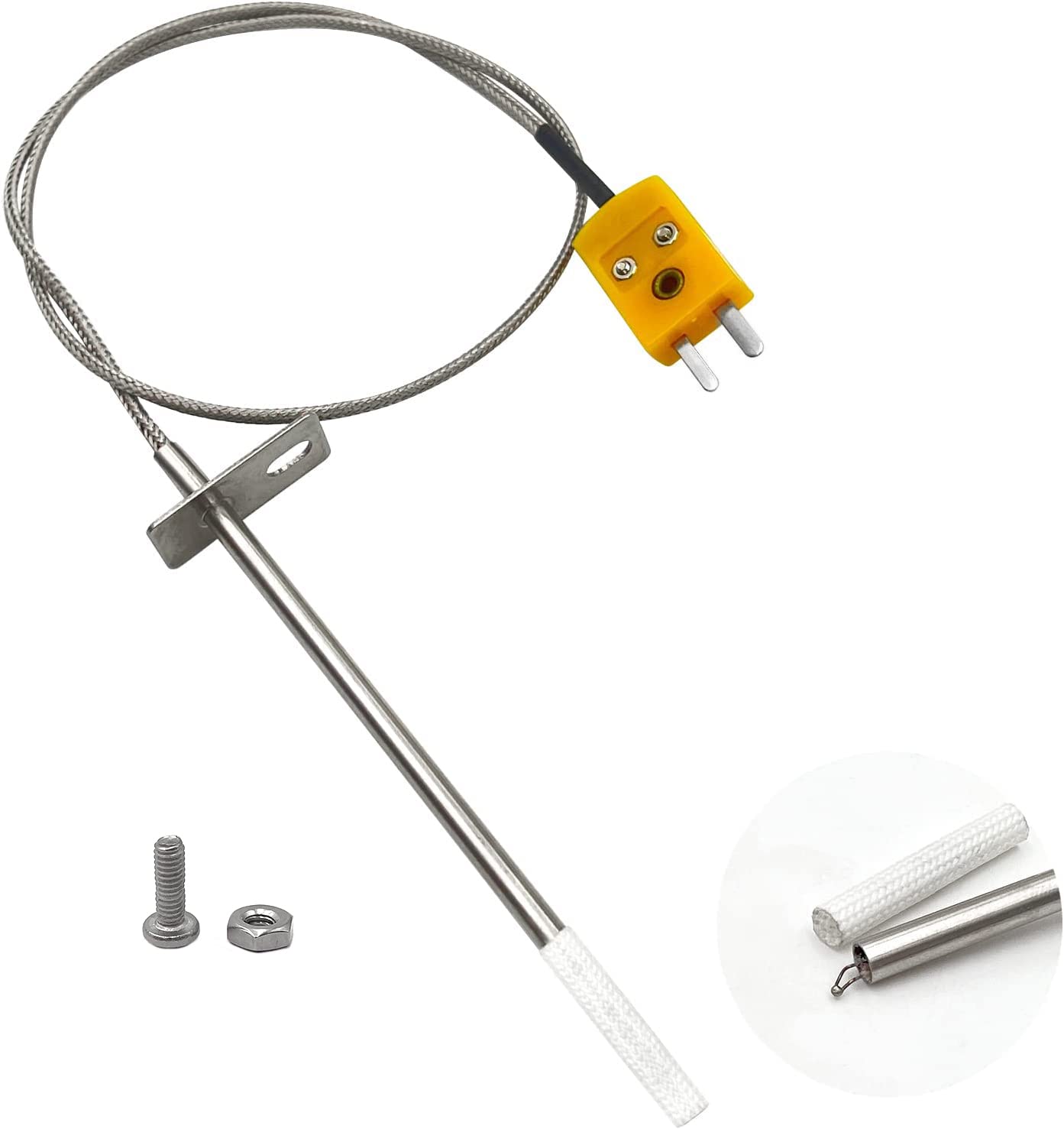 YAOAWE 4-inch stainless steel temperature probe for precise Masterbuilt readings