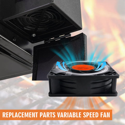 YAOAWE dimensions 120x120x38mm ensuring compact fit on a grill.