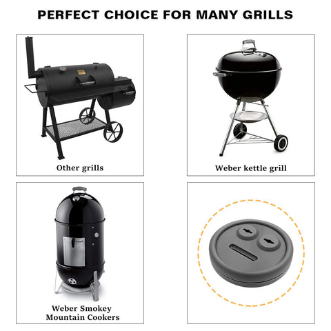 YAOAWE durable silicone grommet, withstands heat for long lasting grill compatibility.