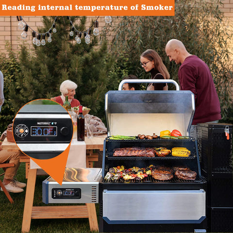 Compatible with Masterbuilt Gravity Series for accurate heat monitoring