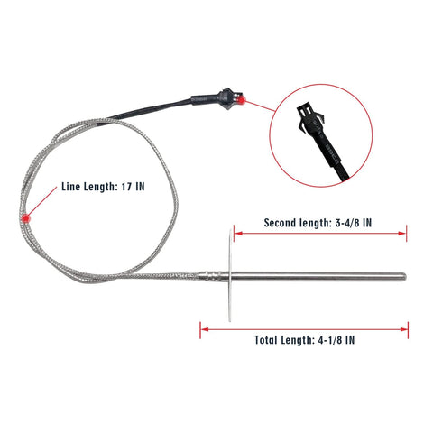 YAOAWE 3.5-inch internal grid sensor delivers accurate meat temperature measurements.