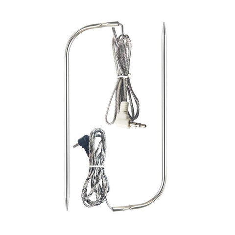 YAOAWE replacement waterproof meat probes set for Traeger grills with durable stainless steel overbraid