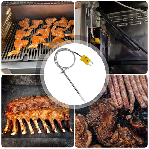 Temperature range from -60°F to 900°F supports versatile grilling