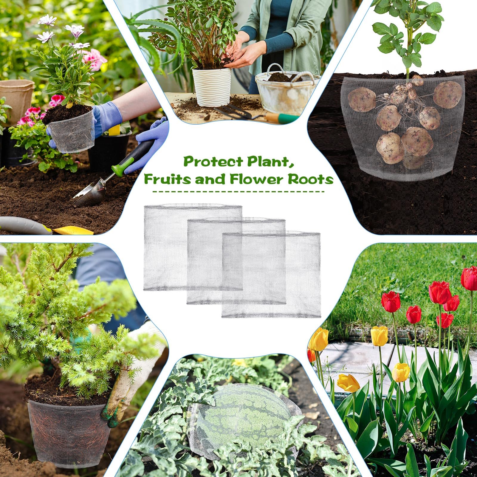 Yaocom 24x21 inch gopher cages for wide planting spaces