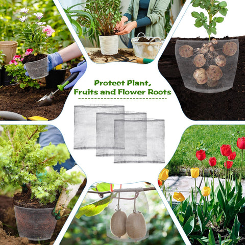 Yaocom gopher basket ground installation shows quick bury-and-cover setup for root protection