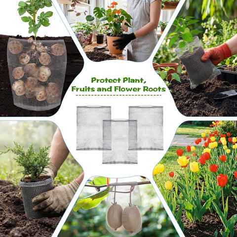 Yaocom gopher basket supports tomatoes, peppers and small vegetables