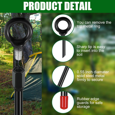 Yaocom ground anchor kit with power driver bit speeds setup and saves time.