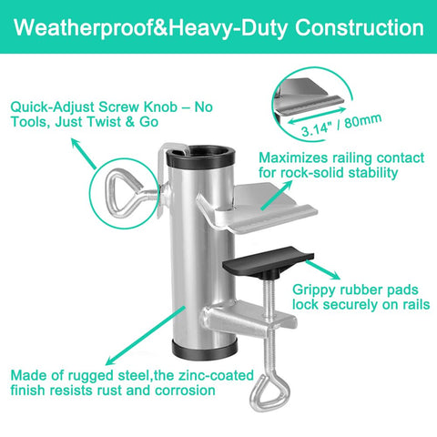Yaoeruqi galvanized finish provides rust-proof durability for outdoor use