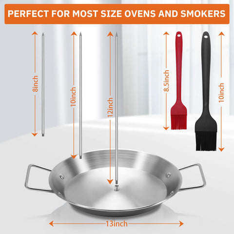 Yaokvide Al Pastor Skewer 12-inch set fitting ovens and grills for large batches.