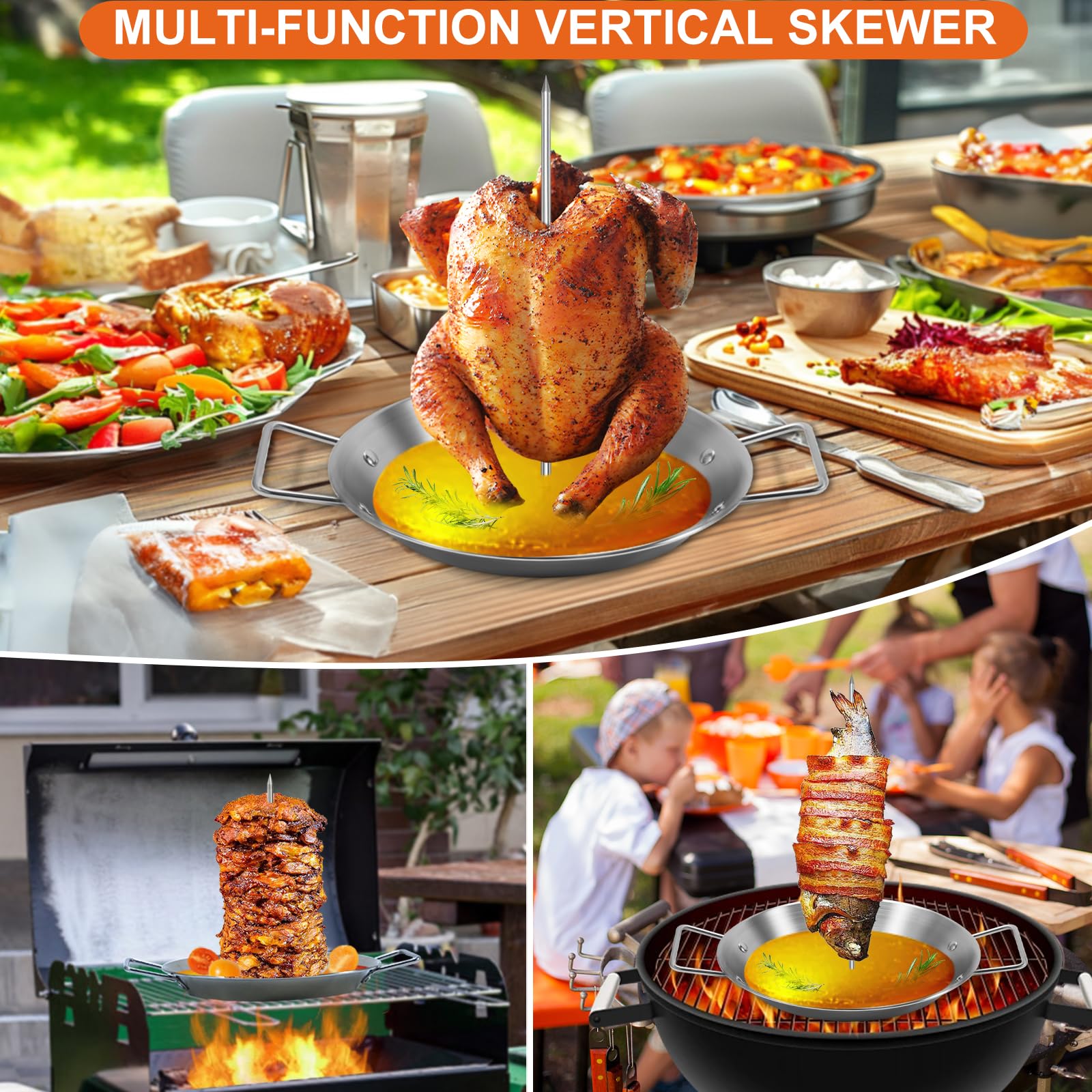 Yaokvide Al Pastor skewers are dishwasher safe for easy cleanup after grilling.