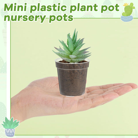 Yaomiao mini plant pots ideal for transplanting seedlings into larger containers.